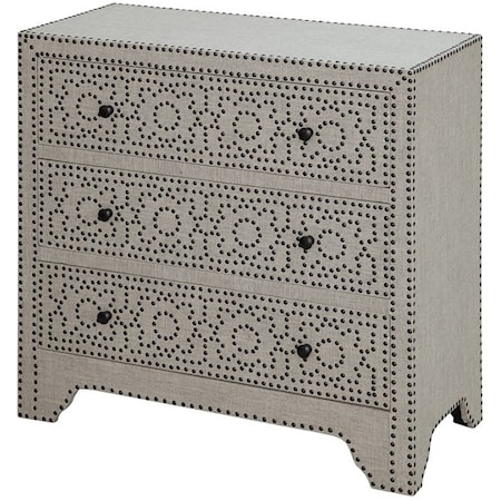 Springfield 3 Drawer Nailhead Chest